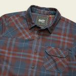 Harkers Flannel Kempton Plaid in Dark Slate, angle