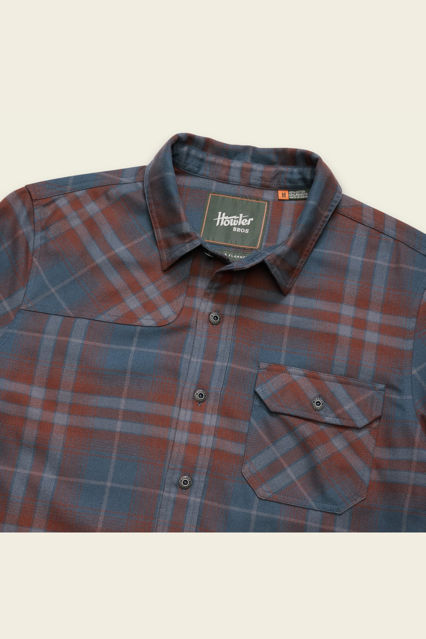 Harkers Flannel Kempton Plaid in Dark Slate, angle