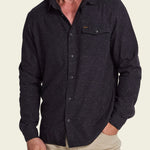 La Grange Lightweight Flannel Antique Black on model front