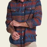 Sheridan Flannel Canyon Codes Skyfall on model front