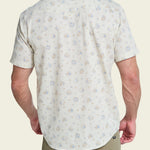 Howler Bros H Bar B Snapshirt Bouquets Beige on model, back
