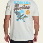 Howler Bros Osprey Prey Pocket T-Shirt Natural on model, back