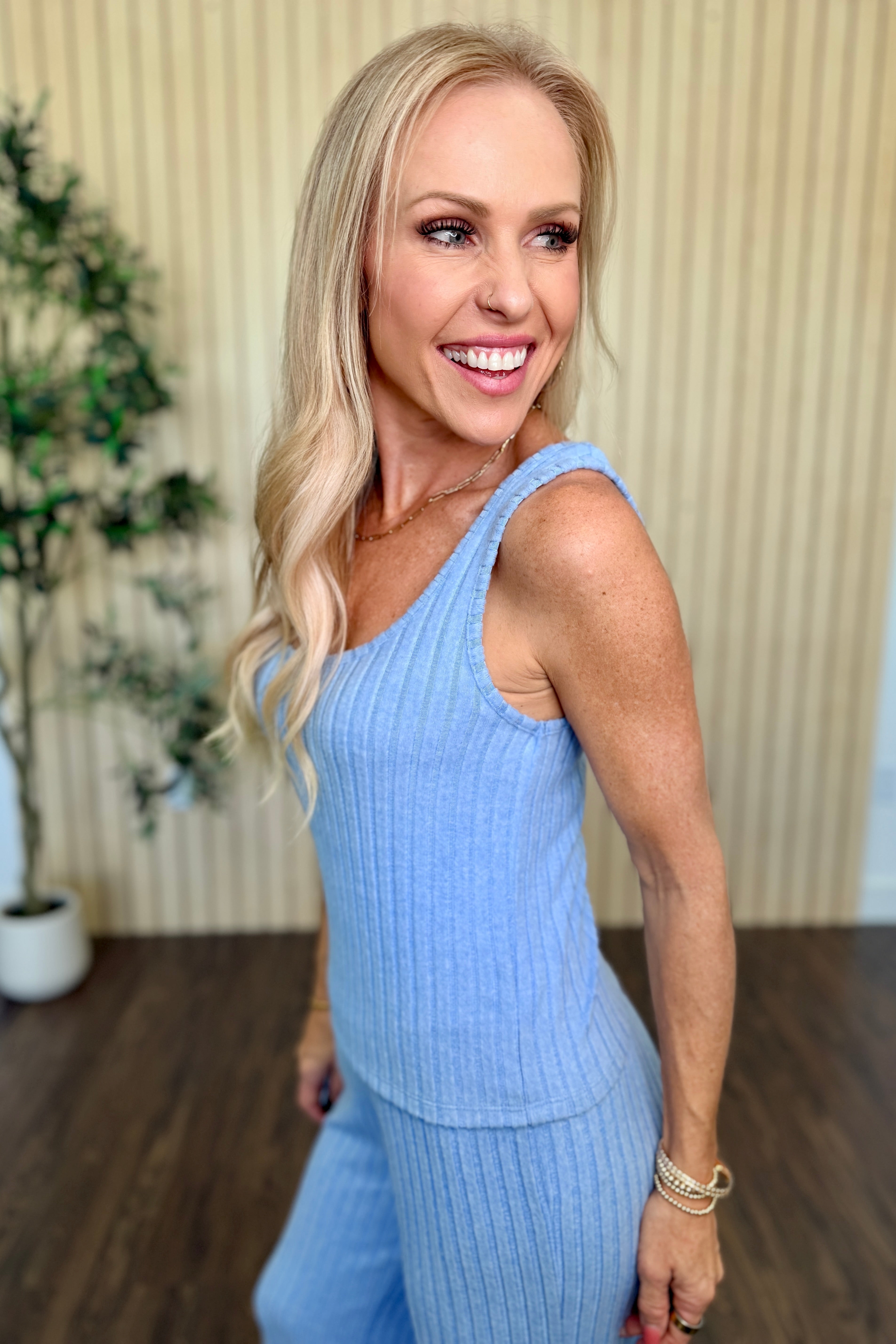 Double Scoop Silky Rib Tank