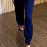 Willow Lace Trim Satin Pants