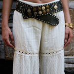 Z&L Europe Vega Coin Belt black leather worn low on the hips