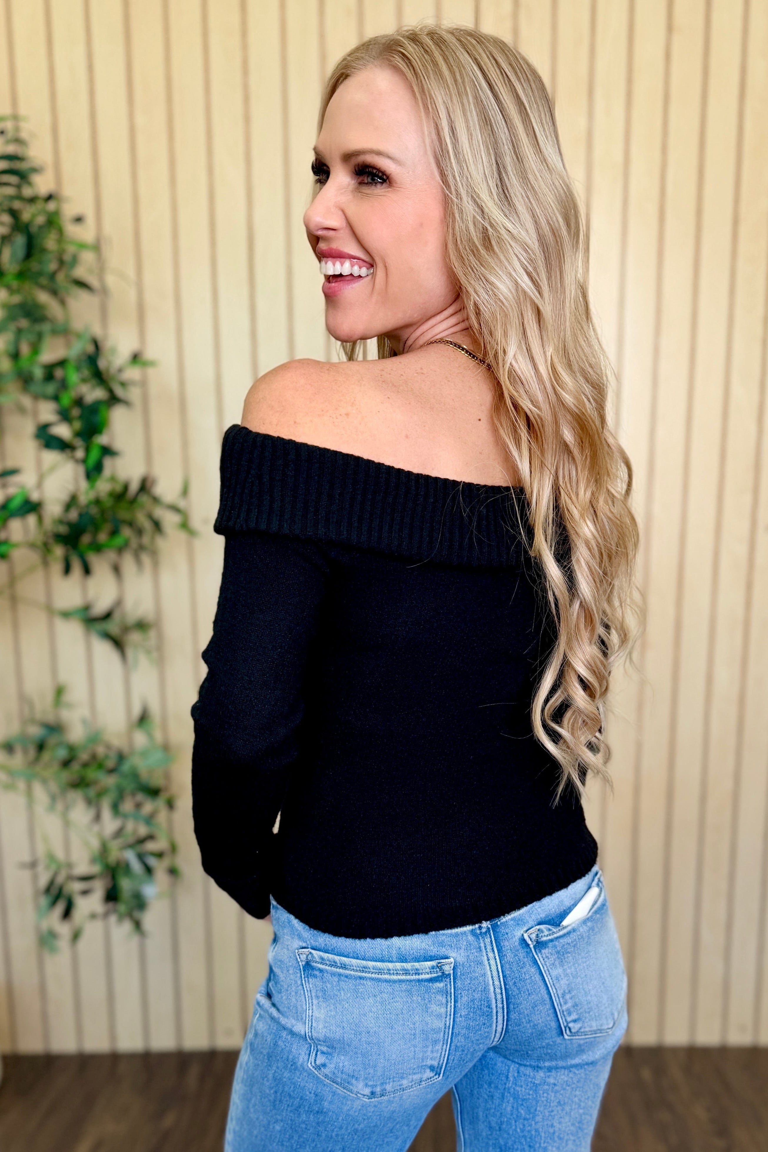 Lakeside Off Shoulder Knit Sweater