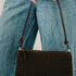 Suede Harper Hobo Shoulder Bag in Chocolate