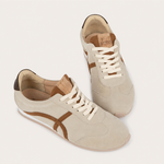 Naot Haven sneaker in Beige Cream Brown Combo, sole detail