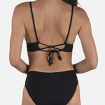 Hurley Solid Full Bottom in Black, back view