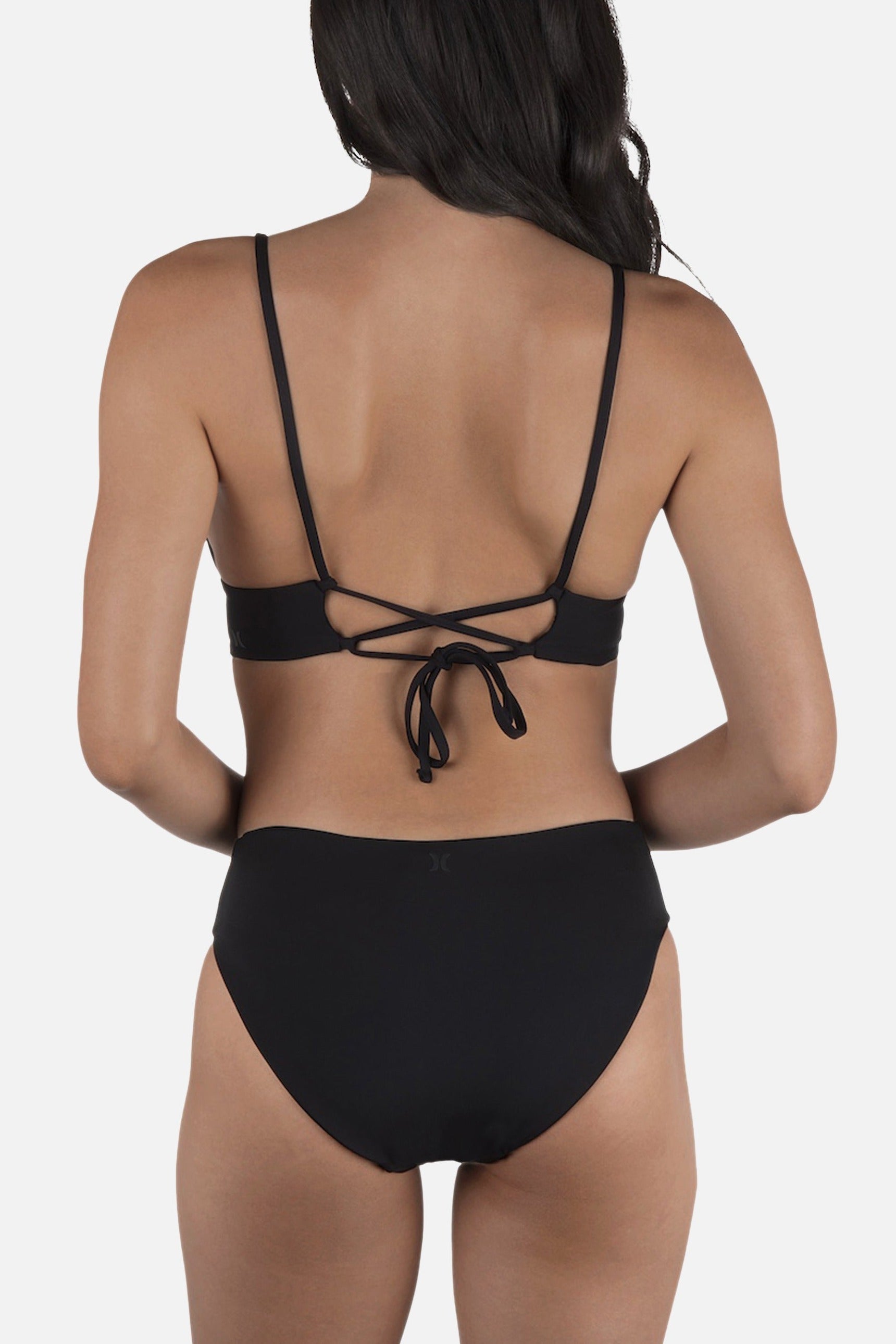 Hurley Solid Full Bottom in Black, back view