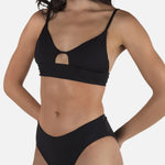 Hurley Solid Full Bottom in Black, side view