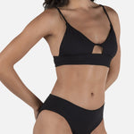 Hurley Solid Full Bottom in Black, detail view