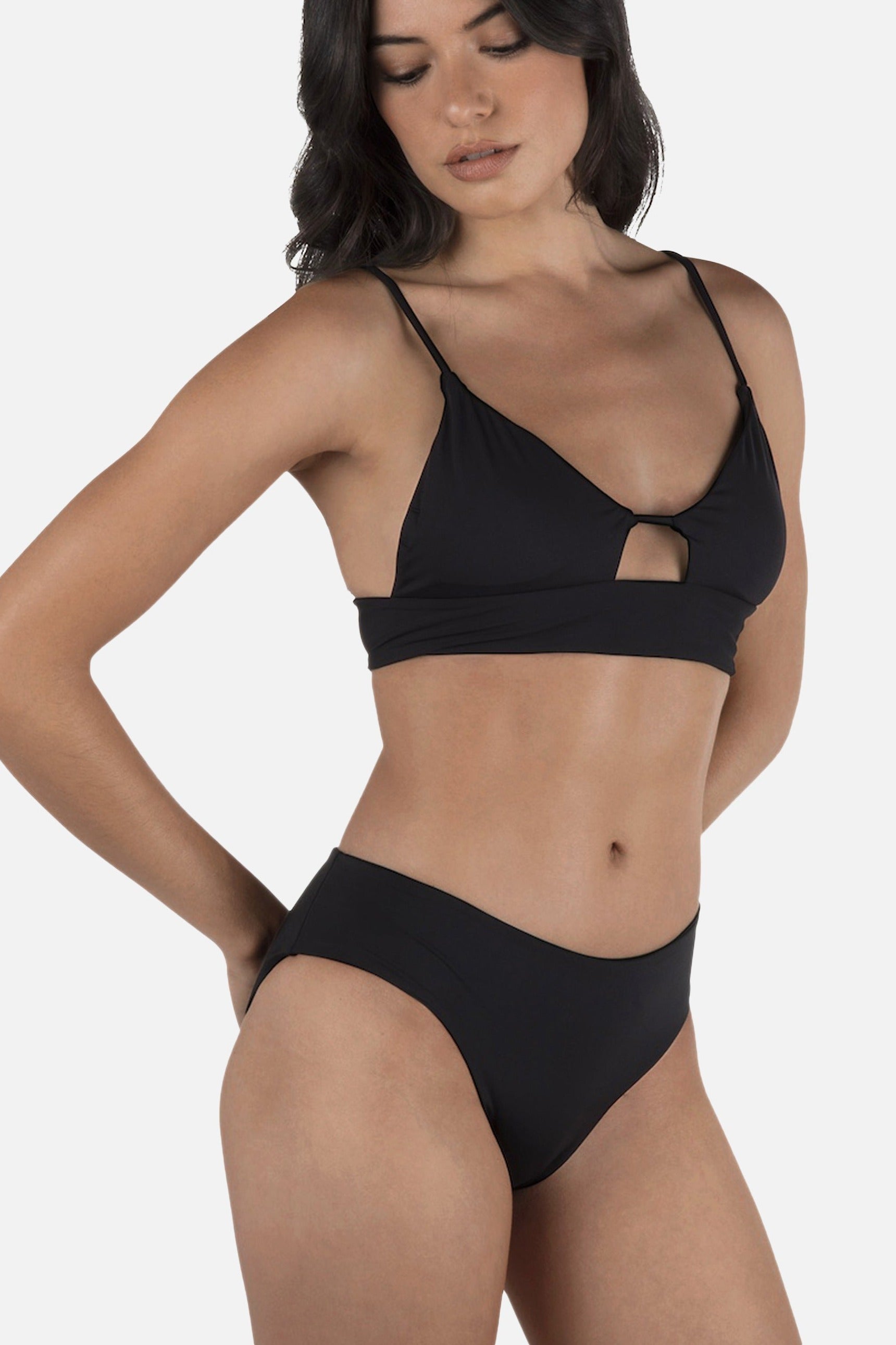 Hurley Solid Full Bottom in Black, detail view