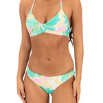 Hurley Aloha Reversible Moderate Bottom in Floral Chamomile, front view