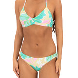 Hurley Aloha Reversible Moderate Bottom in Floral Chamomile, front view