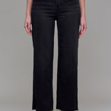 Hidden Jeans Tracey High Waist Wide Straight Jean - Black - lifestyle