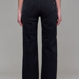Hidden Jeans Tracey High Waist Wide Straight Jean - Black - back