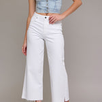 Nori Clean Cropped Wide Leg Jeans - MTT Collective