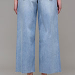 Nori Light Wash Cropped Wide Leg Jeans