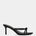 Shu Shop Heidi black knotted strap heeled sandal