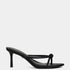 Shu Shop Heidi black knotted strap heeled sandal