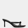 Shu Shop Heidi black knotted strap heeled sandal