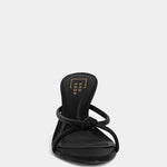 Shu Shop Heidi black heeled sandal back view