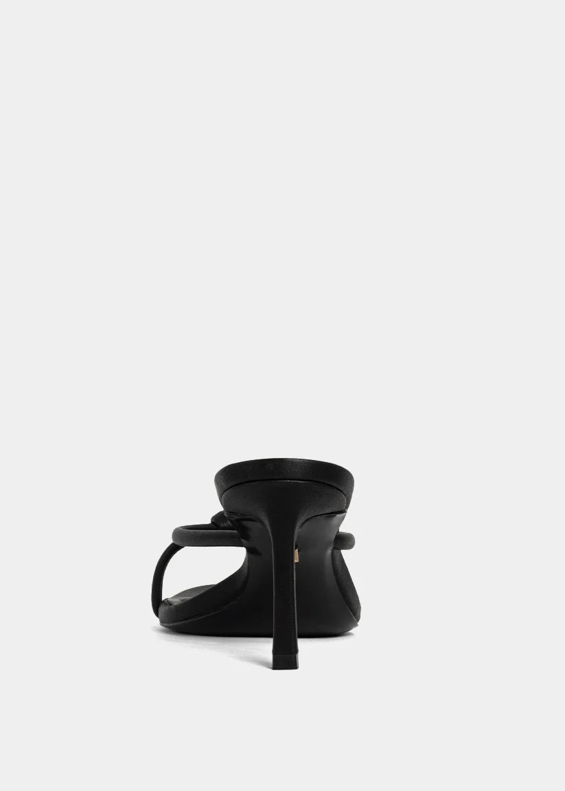 Shu Shop Heidi black heeled sandal detail