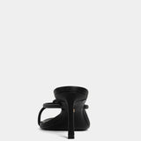 Shu Shop Heidi black heeled sandal detail