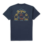 Seager Honky-Tonk Tee in Navy, back graphic of three cowboys at a bar
