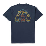 Seager Honky-Tonk Tee in Navy, back graphic of three cowboys at a bar