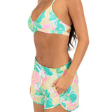Hurley Aloha Aquas 2.5 inch Boardshort in Floral Chamomile, side view