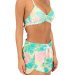 Hurley Aloha Aquas 2.5 inch Boardshort in Floral Chamomile, detail view