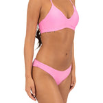 Hurley Reversible Solid Moderate Bottom in Pink Chamomile, back view