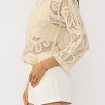 Lani Crochet Top in Natural - MTT Collective