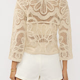 Lani Crochet Top in Natural - MTT Collective