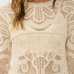 Lani Crochet Top in Natural - MTT Collective