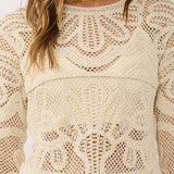 Lani Crochet Top in Natural - MTT Collective