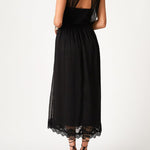 Raven Lace Midi Dress in Black - MTT Collective