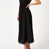 Raven Lace Midi Dress in Black - MTT Collective