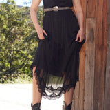 Raven Lace Midi Dress in Black - MTT Collective