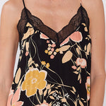 Emme Floral Slip Dress in Black/Dusty Coral - MTT Collective
