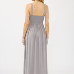 More Than Enough Maxi Dress in Dove Grey - back - MTT Collective