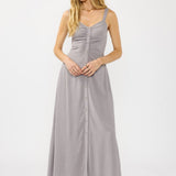 More Than Enough Maxi Dress in Dove Grey - front - MTT Collective