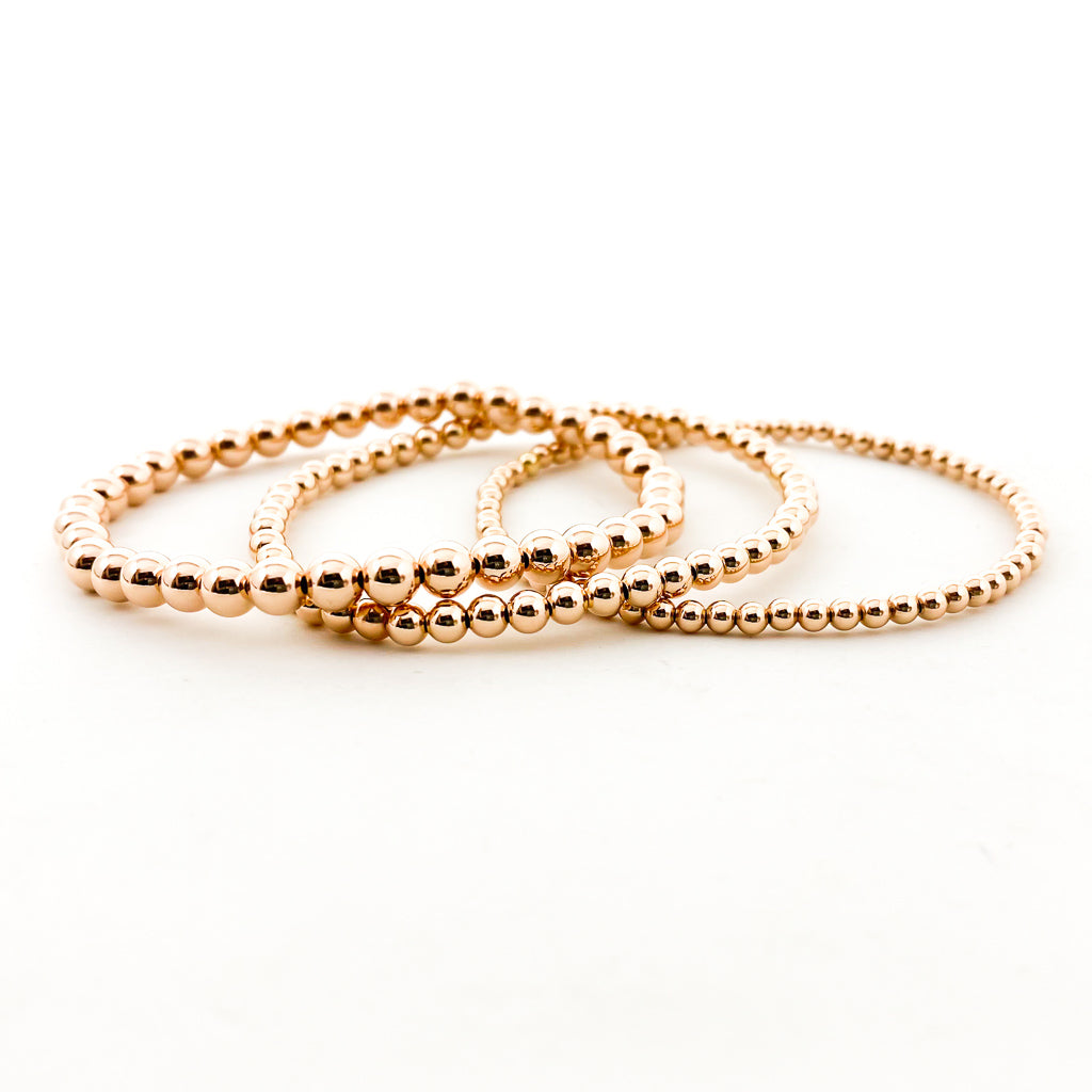 Scarlett Grace Beaded Bracelet Set | Gold - MTT Collective