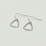 Sydney Hammered Dainty Triangle Earrings