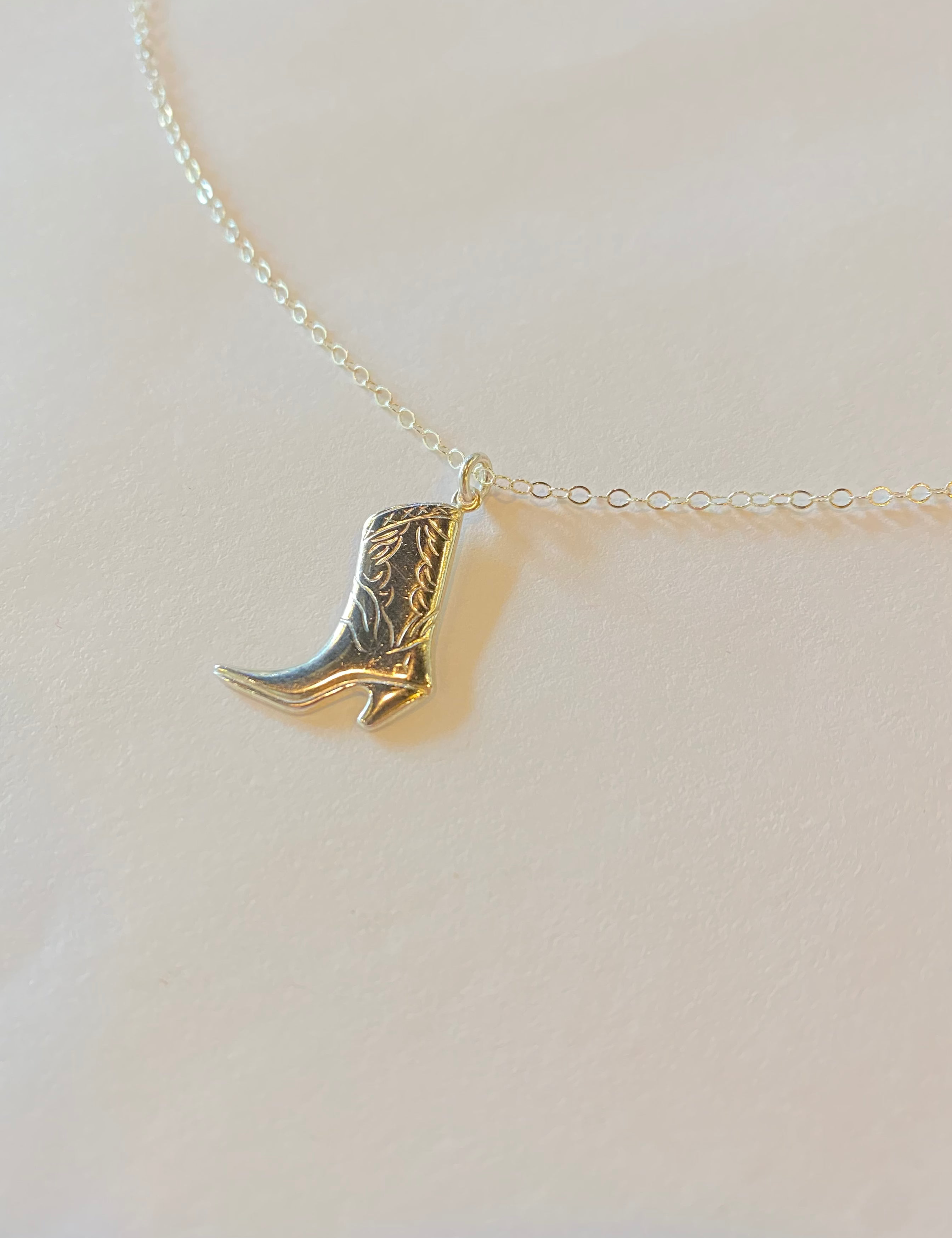 Jessie Cowboy Boot Necklace