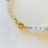 Stone and Gold Bead Necklace