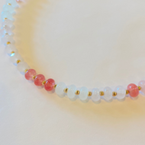 Stone and Gold Bead Necklace