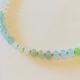 Stone and Gold Bead Necklace